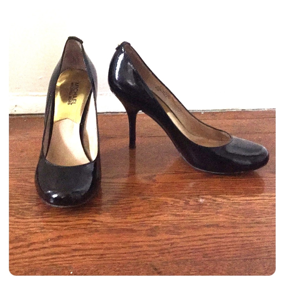 MICHAEL by Michael Kors Black Patent Leather Heels